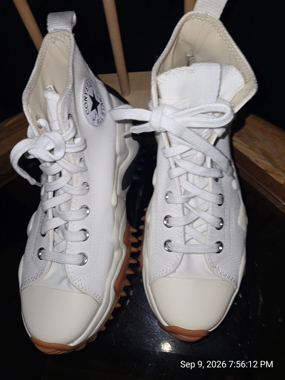Converse Run Star Hike High-Top Sneakers in White